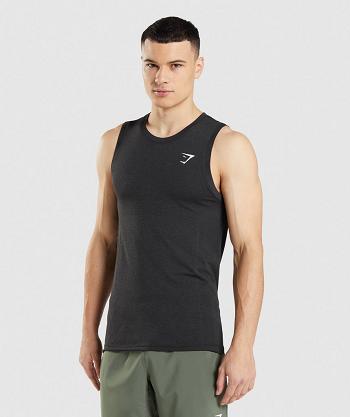 Podkoszulki Męskie Gymshark Vital Seamless Light Czarne | PL 4011XYU